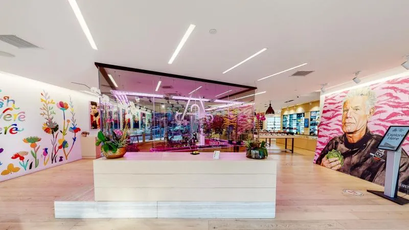 The Artist Tree dispensary interior with Seed kiosks