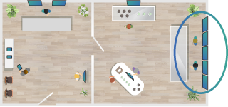 Floorplan position: Full Menu Wall