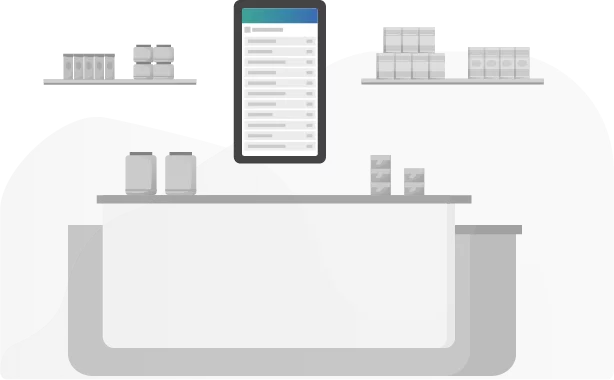 Product Menus in a dispensary showroom